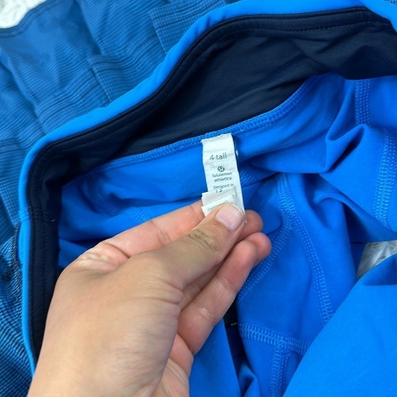 Lululemon Run: Pace Setter Skirt (tall) Cornflower / Black / Cornflower - Picture 5 of 6